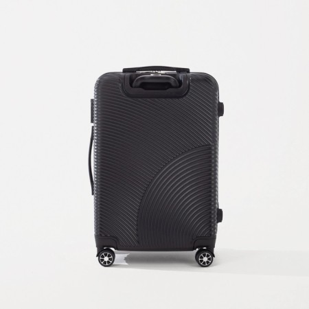 Middle suitcase 24 ”,“ Cartes factory ”, lightning department, code castle, 4 wheels, black color-2