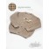 Cardigan Children's Amarobaby Knit, height 134, beige color