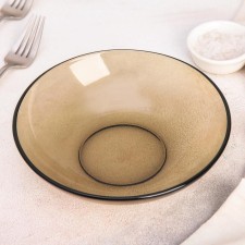 Deep plate Basilico, 650 ml, d = 18 cm, brown color