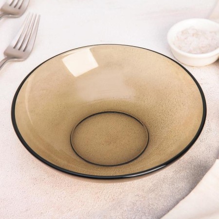 Deep plate Basilico, 650 ml, d = 18 cm, brown color