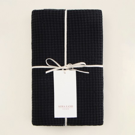 Waffle towel SL Home: Linen "Dark Mare" 60x140 cm, 51% flax, 49% cotton, 235 g/m2-5