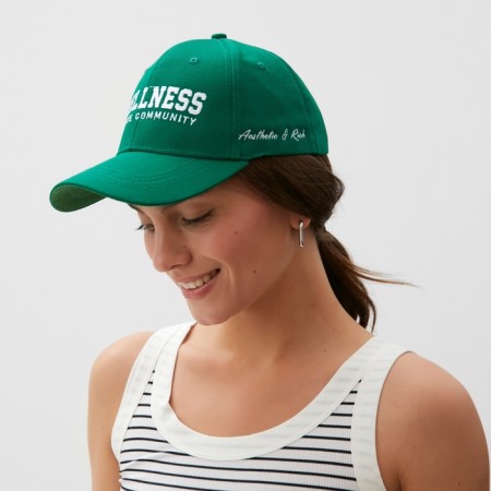 Women's cap with embroidery Mist Wellness, Green, p. 56-58-2