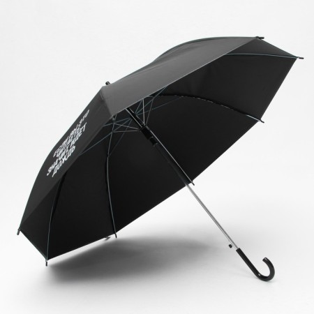 Umbrella female cane "If you read it, it rains", 8 knitting needles, d = 91 cm, black color-2