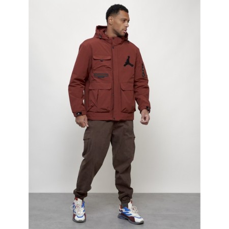 Sports male jacket, size 56, burgundy color-12