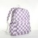 Youth backpack from textiles, 4 pockets, white/lilac color