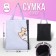 Bag-shop "Cute dog", without lightning, without lining, black/lilac color