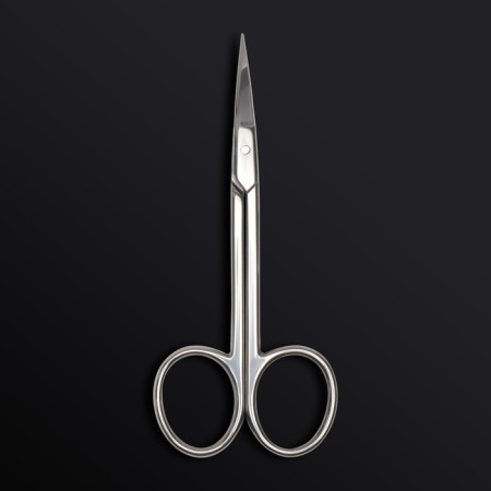 Manicure scissors "Premium", bent, narrow, 10.5 cm, on the blist, silver color-5
