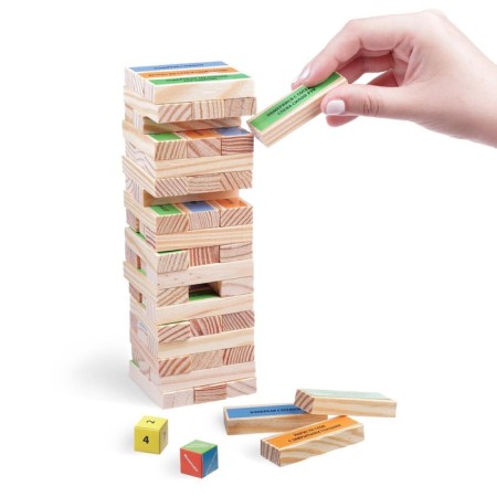 The falling tower-jenga “for the most fun” with a fantamy, 54 Bruska, 5+-1