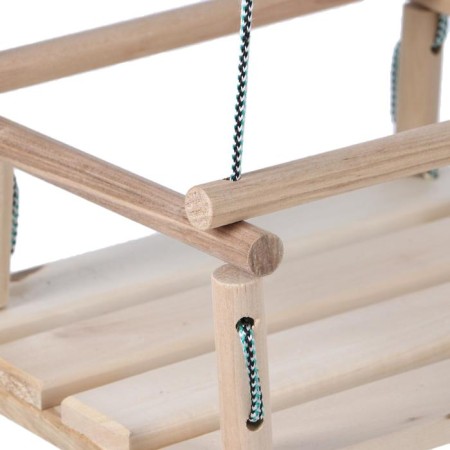 Suspended chair wooden, seat 30 × 40cm-2