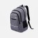 A backpack with a zipper, 2 external pockets, color gray color