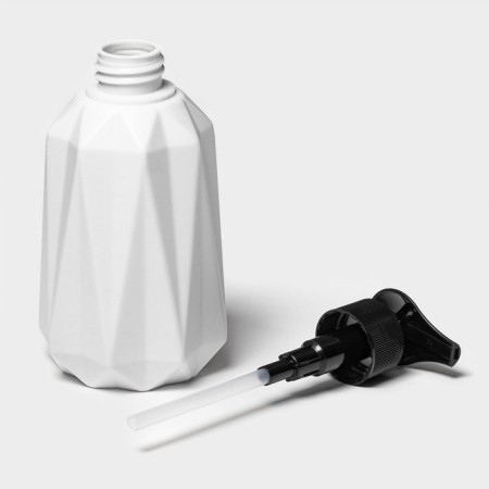 Liquid soap dispenser "City", plastic, 7 × 7 × 15 cm, white-2