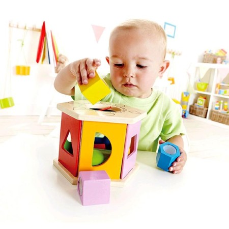 Wooden sorter "shake and pick up in shape"-2