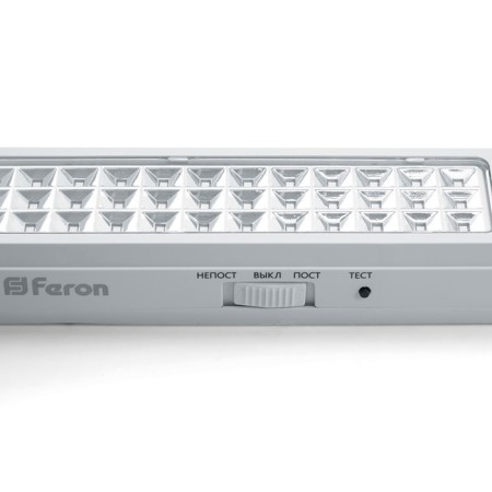 Emergency lamp Feron EM112, IP20, LED, 4 W, 348x38x39 mm, white color-2