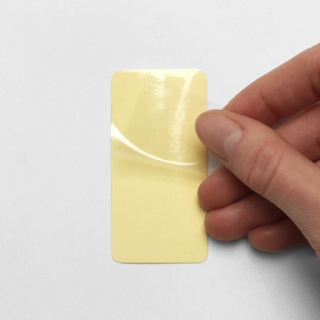 Self -adhesive price tag, set 50 pcs., 6 × 3 cm, transparent color-1