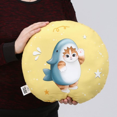 Pillow "Kit in a shark costume"-6