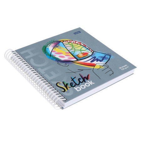 Sketchbook, square 170 x 170 mm, 80 sheets, on the crest, Street Style, hard cover, block 120 g/m²-1