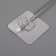 Velcro towel holder, stainless steel, chromium color