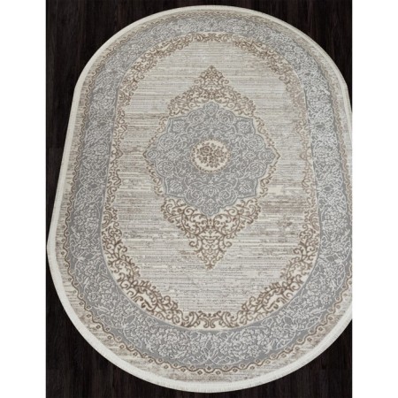 Oval carpet kardlen marmaris, size 192x290 cm, color Gry/D.Beige-1
