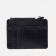 Cardholder with a section for coins, Textura, black color