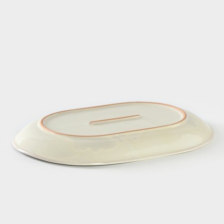 Ceramic oval “Shebbie” dish, 600 ml, 31 × 22 cm, h = 3 cm-2