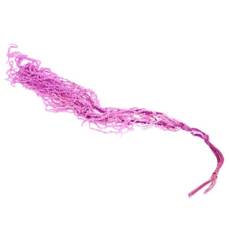 Dry amaranth flowers, 100 g, sheet size: from 50 to 60 cm, purple color-3