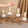 Climber metal, glass "plexus" for 4 candles 47 x 10 x 28 cm
