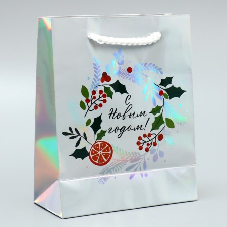 The holographic package "New Year's miracle", S 12 x 15 x 5.5 cm, New Year-2