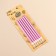 Candles in the cake "Royce", 13 cm, high, 18 pcs, purple metallic