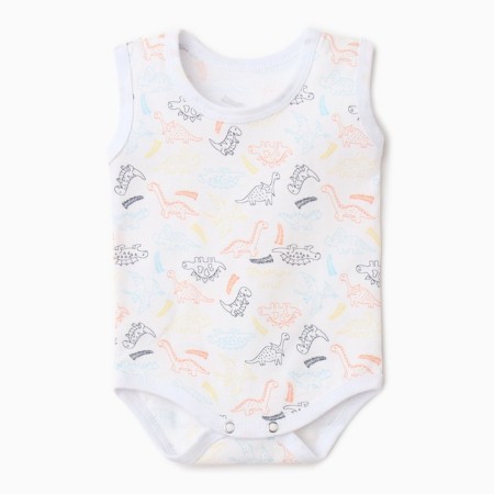 Body Bloom Baby Sleeveless Dino, p. 80 cm, white