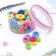 Hair elastic band "Mahrushka" (set 72 pcs) stripes, mix
