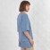 Homemade female set (T -shirt/shorts), blue color, size 46
