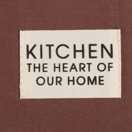 Apron Ethel "Kitchen" 60x70 cm, brown color, 100% cotton, sarzha 220 g/m2-5