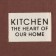 Apron Ethel "Kitchen" 60x70 cm, brown color, 100% cotton, sarzha 220 g/m2