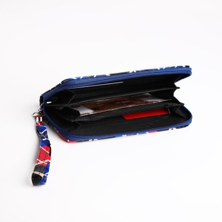 Women's wallet with lightning, blue color-3
