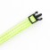 Fitty-cutting collar, with a silver bell, 19-32 x 1 cm, green