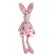 Soft toy "Rabbit", pink color, species mix
