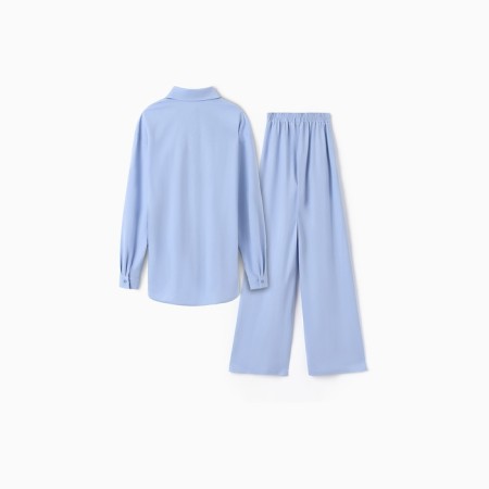 Female set (shirt, trousers) minku: Home Collection Blue Color, Rr. 54-11