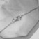 Assorted “chain” shine shambala, white color in silver, l = 80 cm, No. 12
