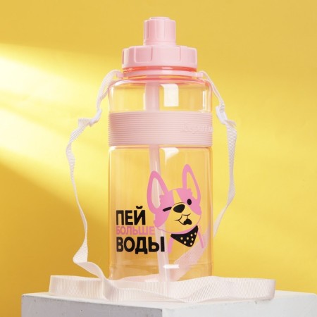 Water bottle "Drink more water", 1600 ml
