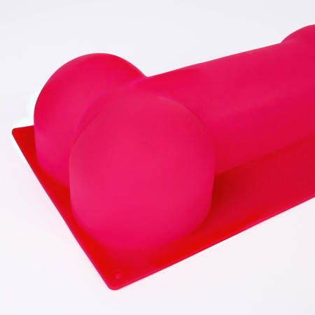 Silicone form for baking XXL, 28 cm, pink color 18+-4