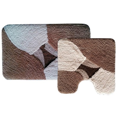 A set of bathroom mats "Deborah", 2 pcs: 50 x 80 cm, 55 x 55 cm