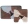 A set of bathroom mats "Deborah", 2 pcs: 50 x 80 cm, 55 x 55 cm