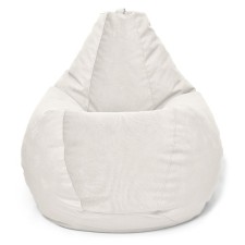 Master-Maserrati positive chair, size XL, diameter 95 cm, height 125 cm, velor, white color