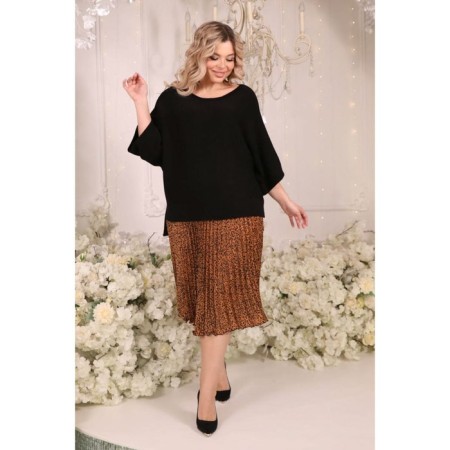 Female jumper, size 52, black color-13