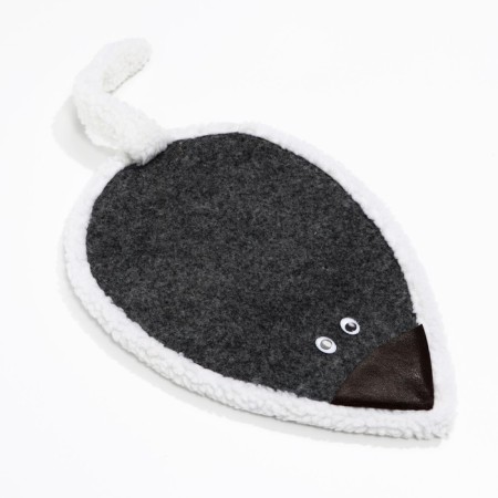 Clawed Clothing "Mouse" with a tail-tail, carpet, 42 x 26.5 cm, mix of flowers