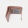 Women's wallet on the button, pink color