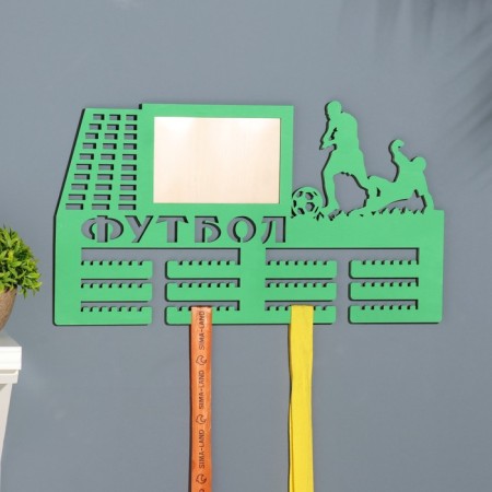 Moars with photo "Football" Green, 47x27.5 cm