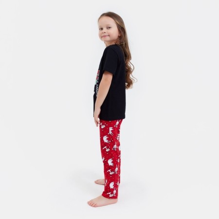 Пижама для девочки новогодняя KAFTAN "Bunny Family", размер 32 (110-116)-3