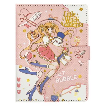Gift notebook, A6, 100 sheets, a colored block, with a curly knife on a magnet, "anime", mix-1
