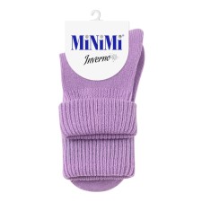 Women's socks mini inverno, single size, Lilla color